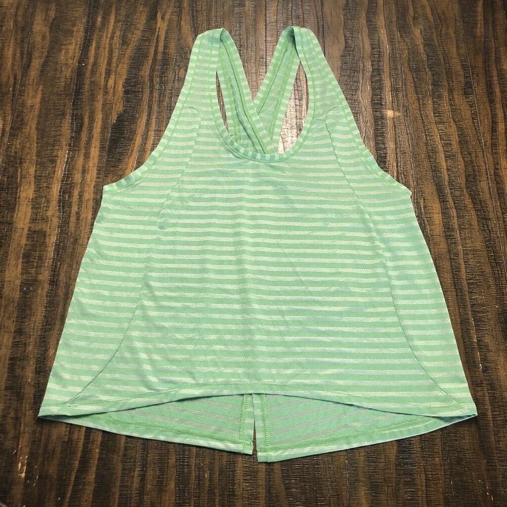 Zyia Active 3XL Tank Top Nimbus Split Back Racerback Lightweight Green Workout